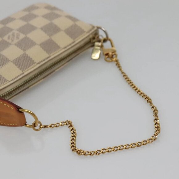 LOUIS VUITTON Damier Azur Mini Pochette Accessoires Pouch N63005 LV Auth 142334 - Picture 8 of 16